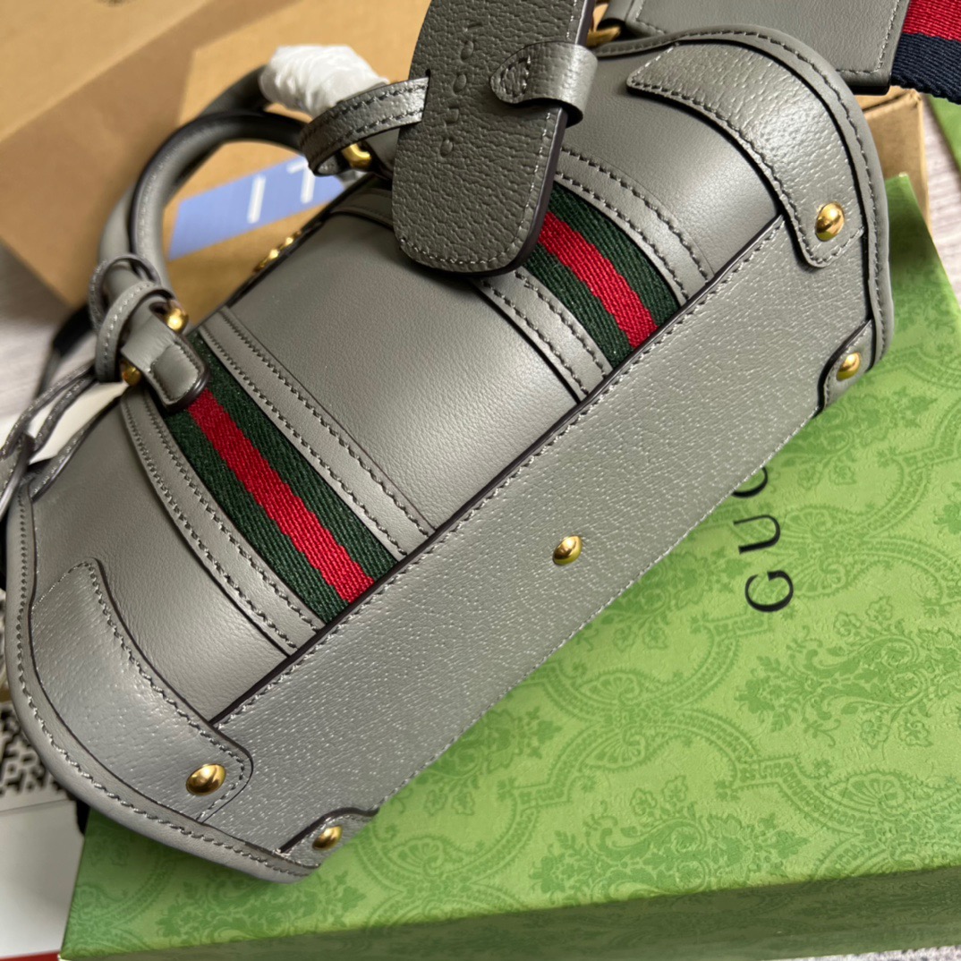 Gvc*1 Mini Top Handle Bag With Double G White/Grey For Men 8.7in/22cm