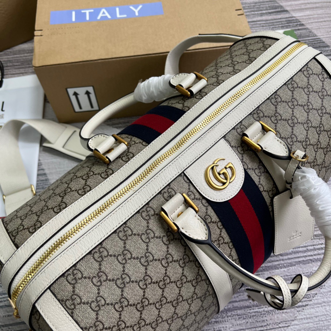 Gvc*1 Ophidia Medium Duffle Bag Beige 17.5in/44.6cm 681295 9C2ST 9770