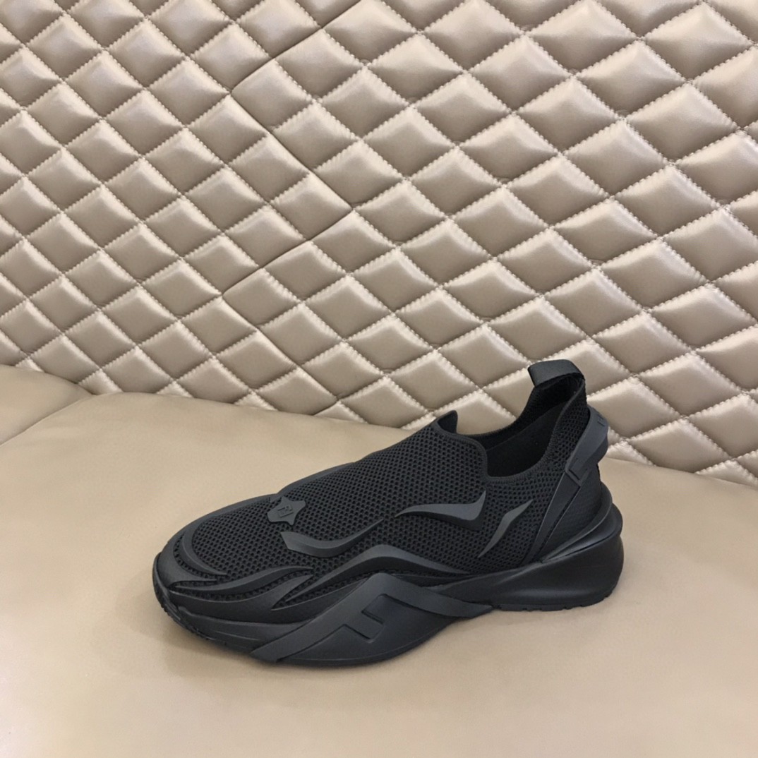 FD F**di Flow Running Sneakers Black For Women 7E1504AHI8F0ABB