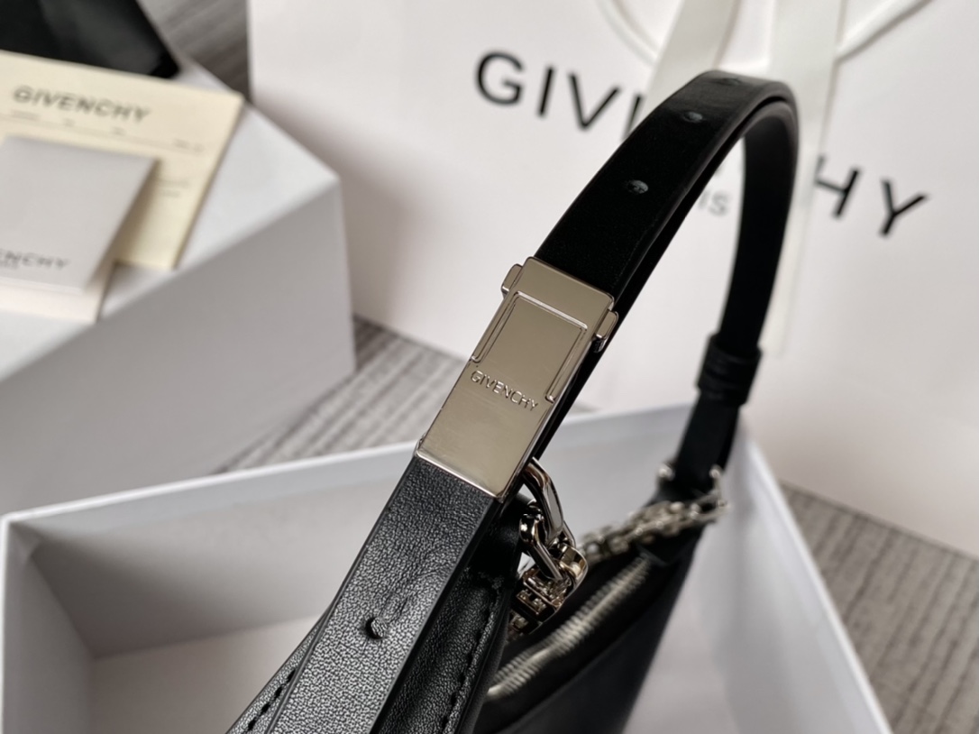 Givenchy Small Moon Cut Out Bag Black/Pink/Cream/Brown/Grey/Dark Grey For Women‎ 9.8in/25cm BB50LGB1A4-001