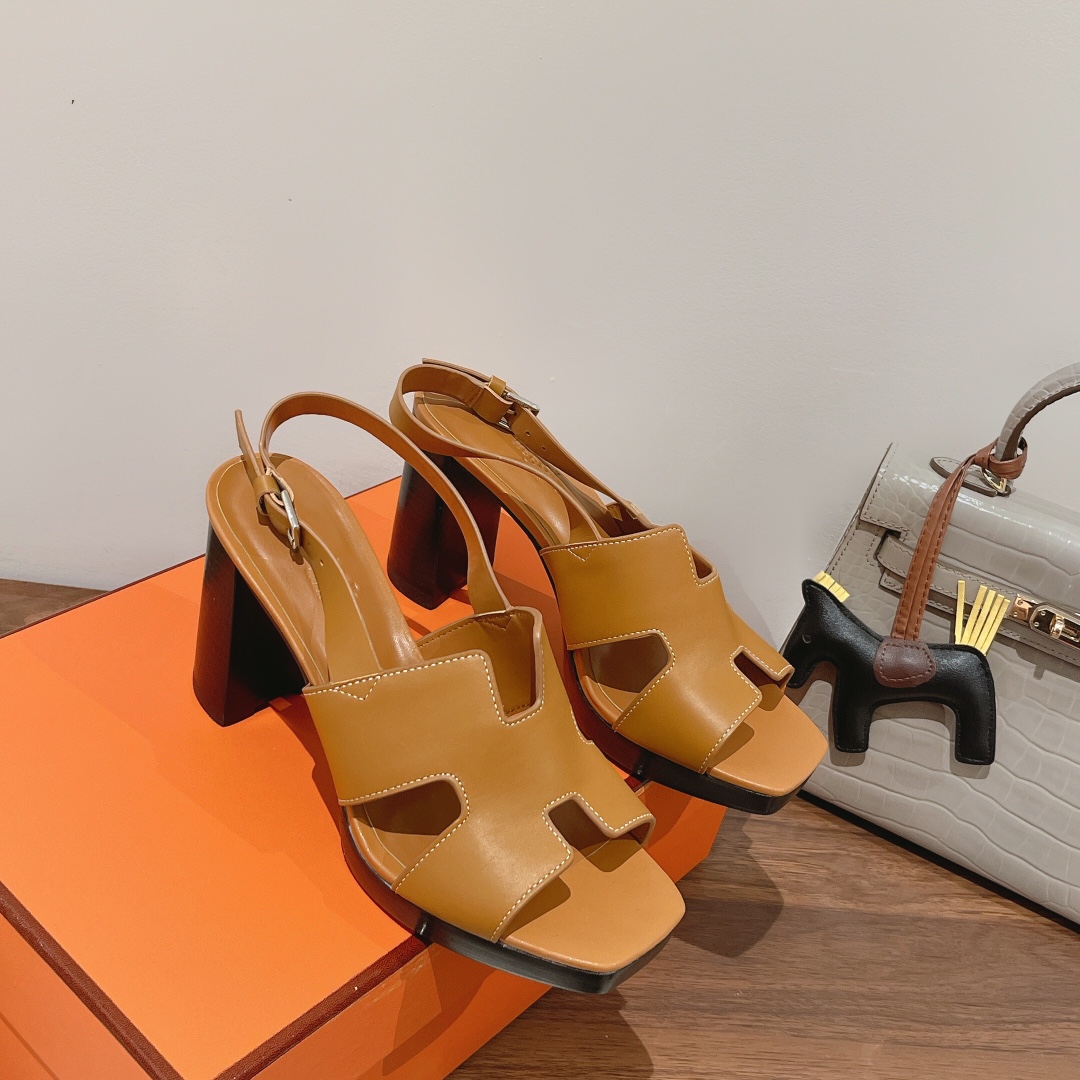 H**me5 Eris 90 Sandal Brown For Women