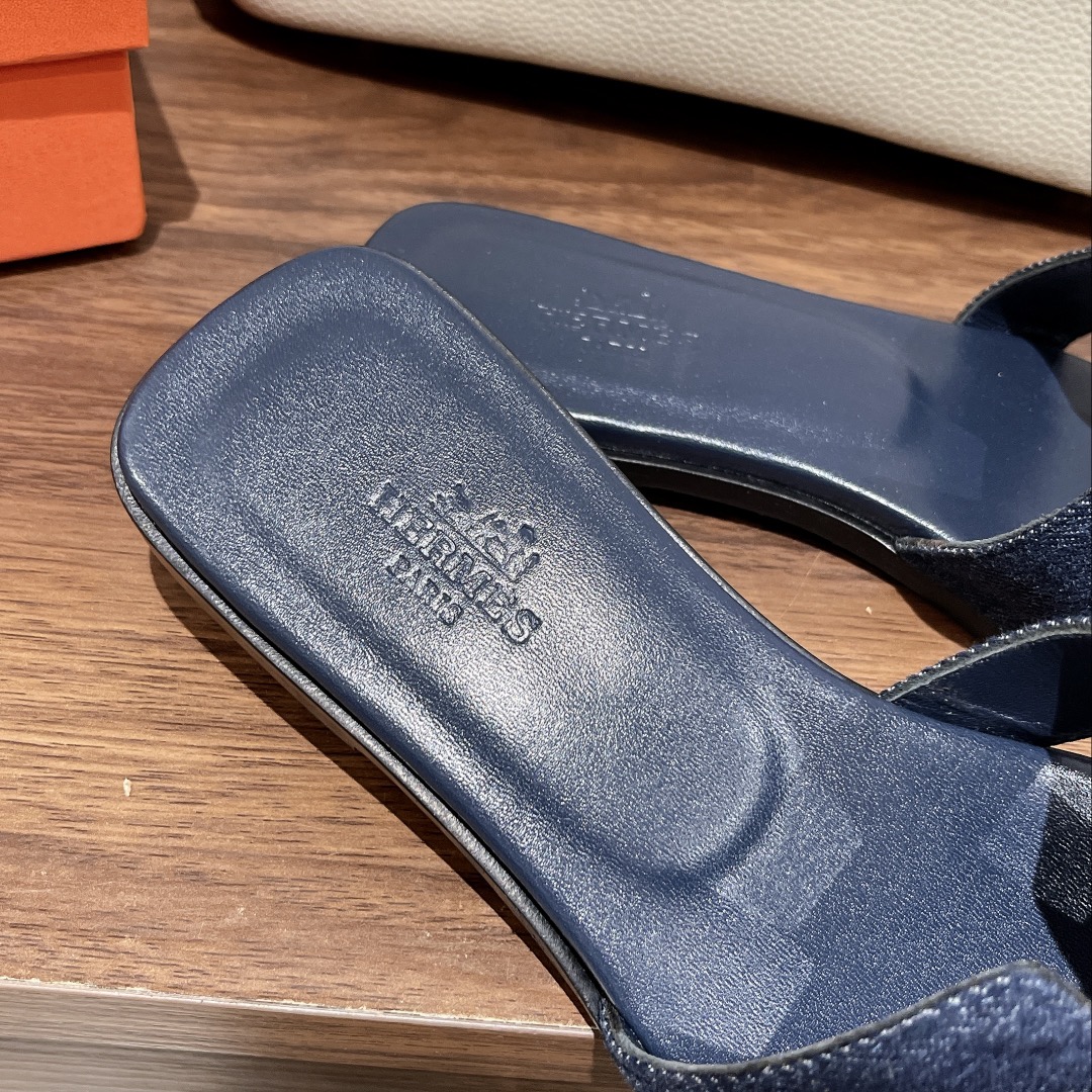 H**me5 Oran Sandal Navy Blue For Women