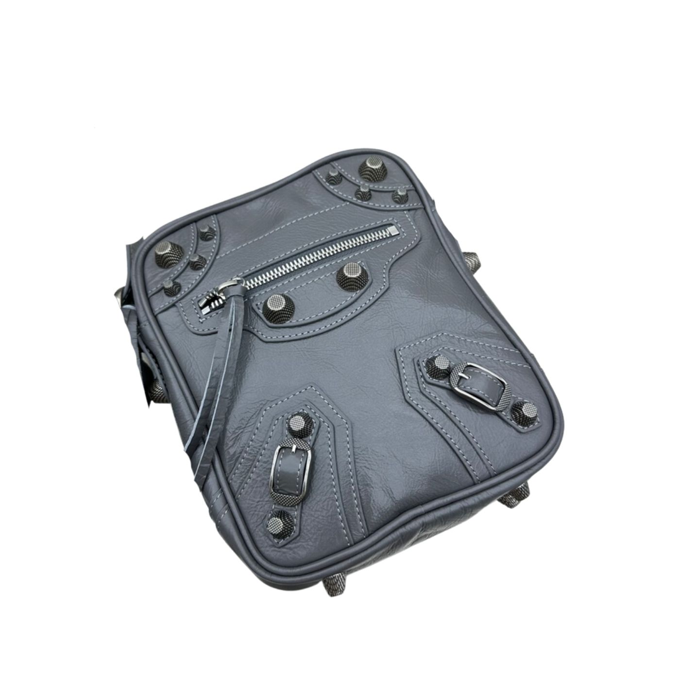 Ba1en*iaga Le Cagole Crossbody Bag Black/Grey For Women 7.8in/19.8cm