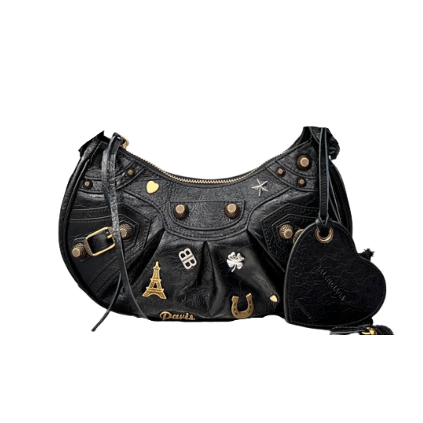 Ba1en*iaga Le Cagole Shoulder Bag Black For Women 10in25.5cm
