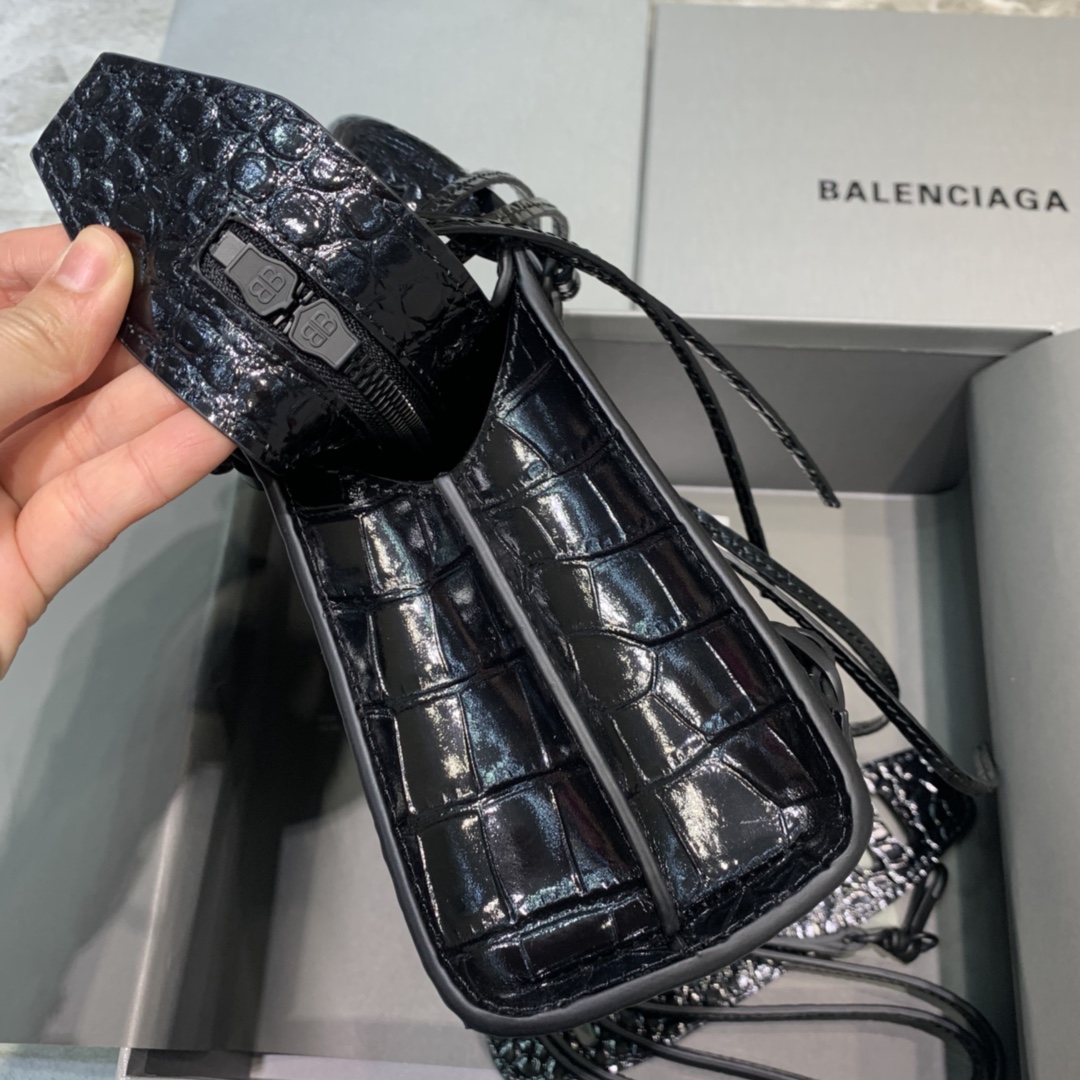 Ba1en*iaga Neo Classic Mini Handbag Black/Dark Blue/Cream/Brown/Green Khaki For Women‎ 8.6in/21.8cm
