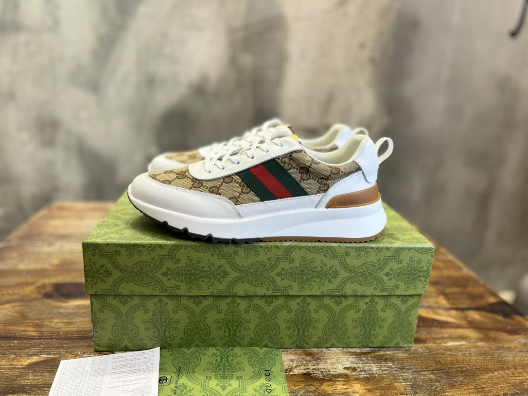 Gvc*1 Sneaker With Web Beige For Men