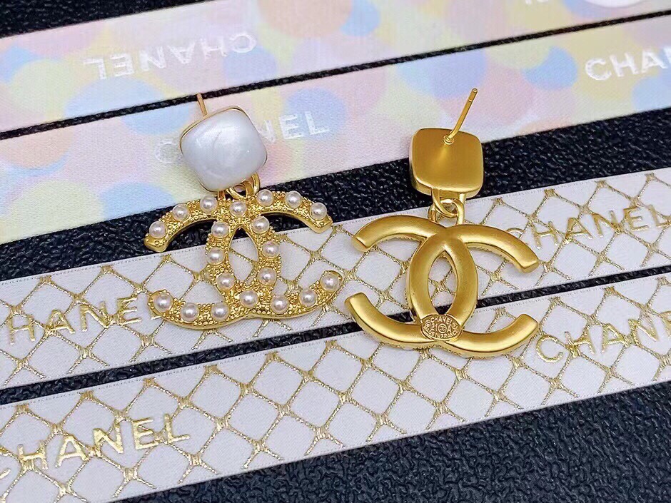 Ch**el CC Earrings Gold For Women