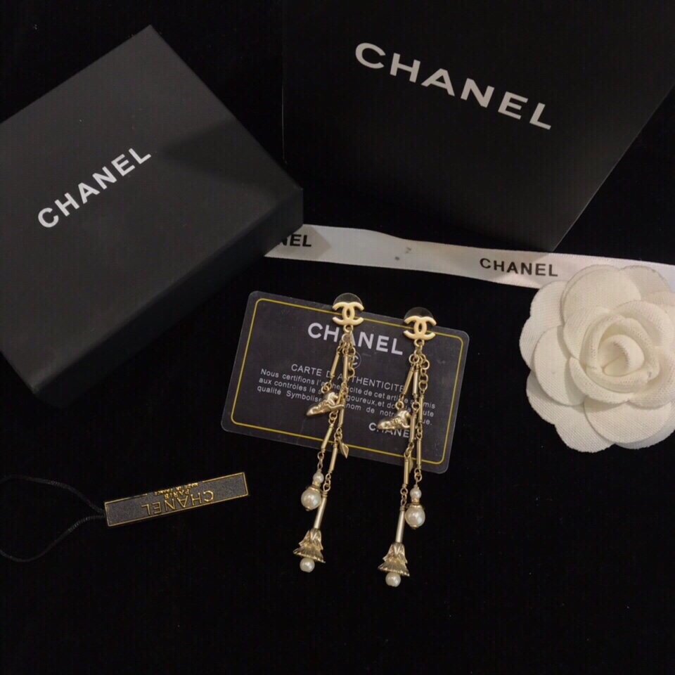 Long Tassel Earrings Gold For Women
