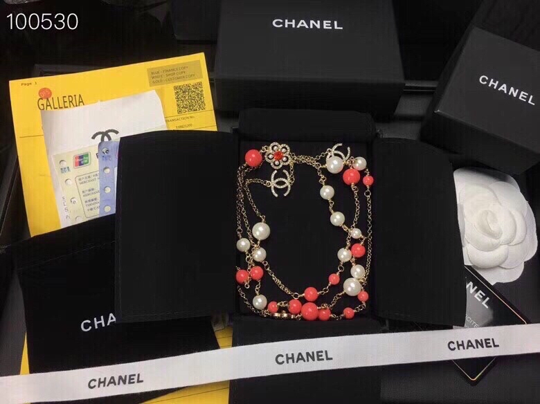 Ch**el Necklace Red For Women