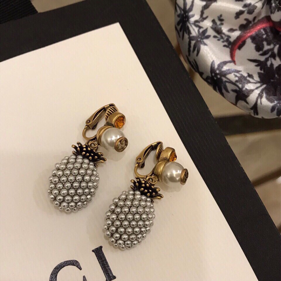 Gvc*1 Pineapple Earrings Gold For Women