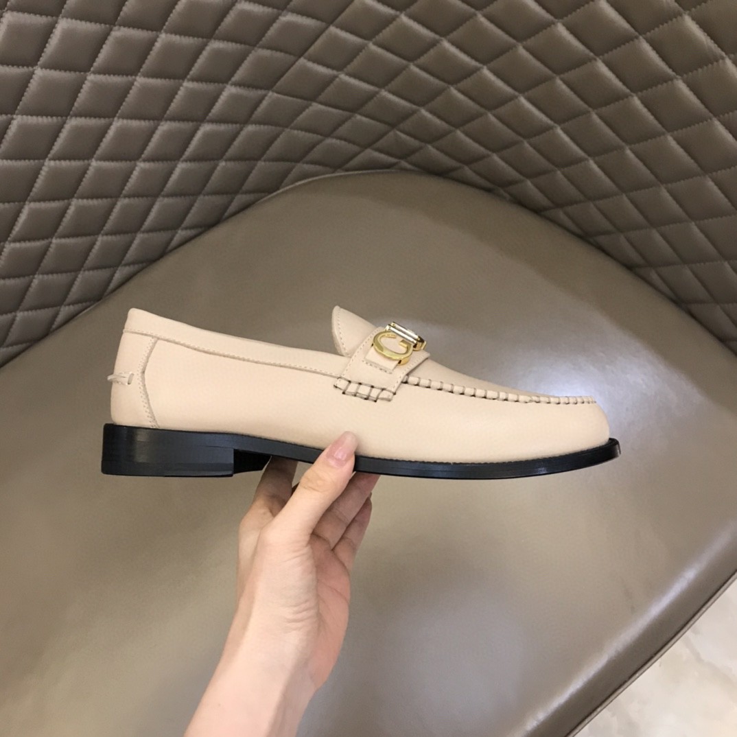 Loafer With Logo Gvc*1 Beige For Men