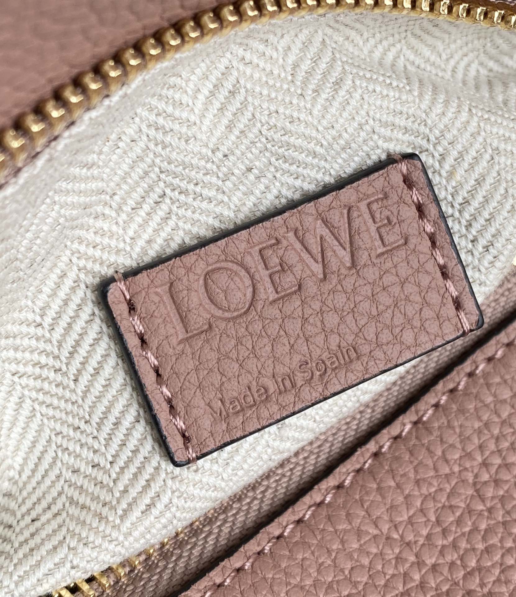 L0ew* Small Puzzle Bag Pink/Grey/Brown/Blue For Women 9.4in / 24cm
