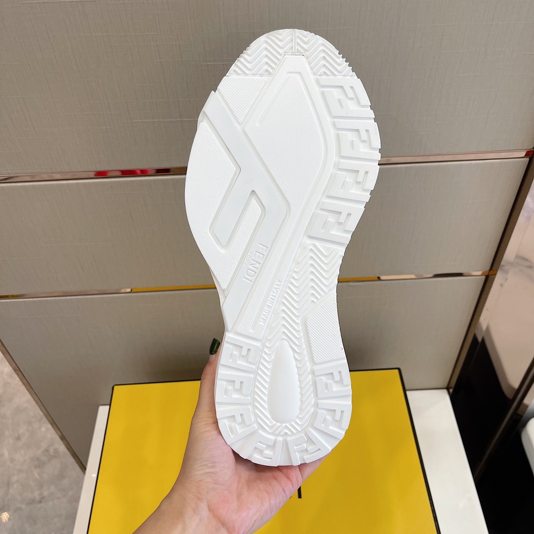F**di FD Flow Running Sneakers White For Men 7E1504AHI8F0V4D