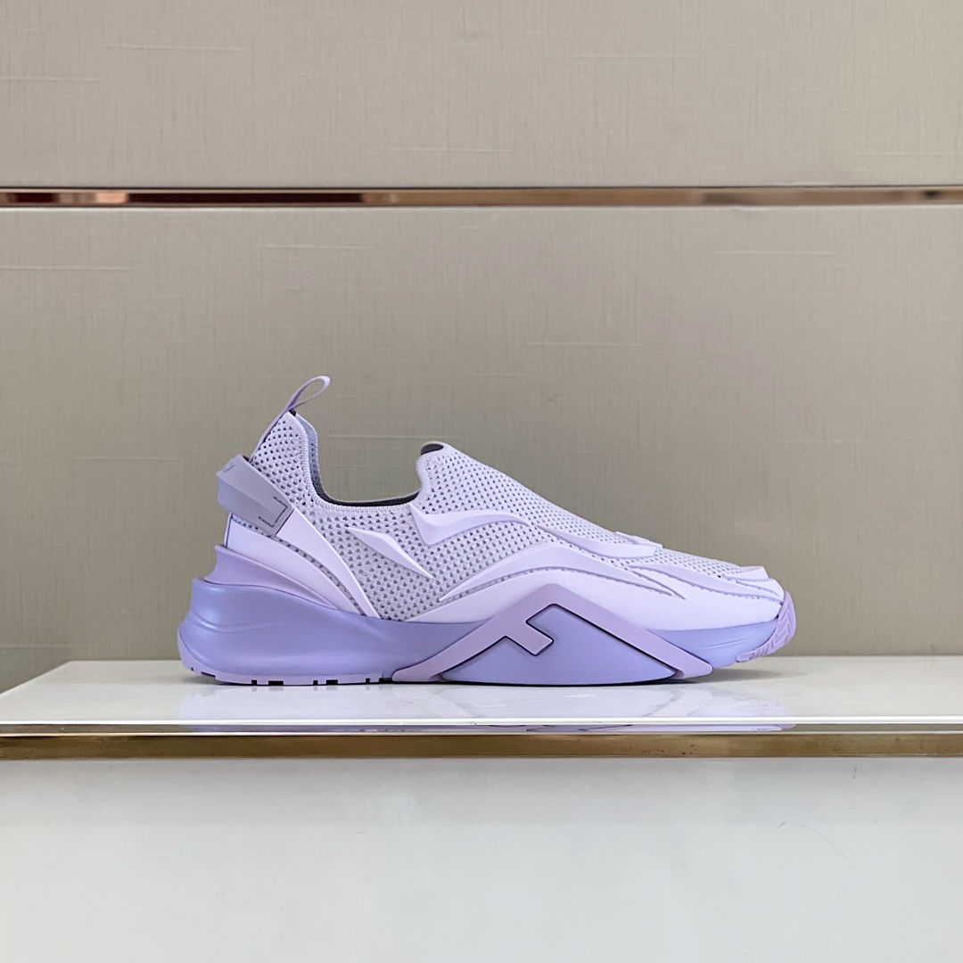 F**di FD Flow Running Sneakers Purple For Men