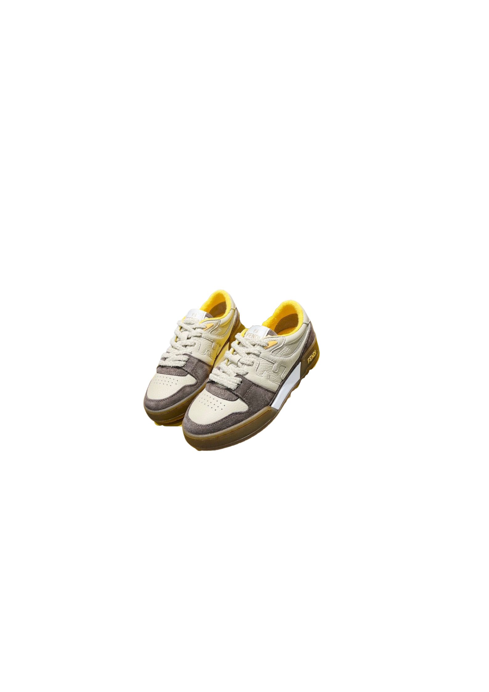 F**di FD Match Low Tops Sneakers Grey For Women 8E8252AHH2F1FHU
