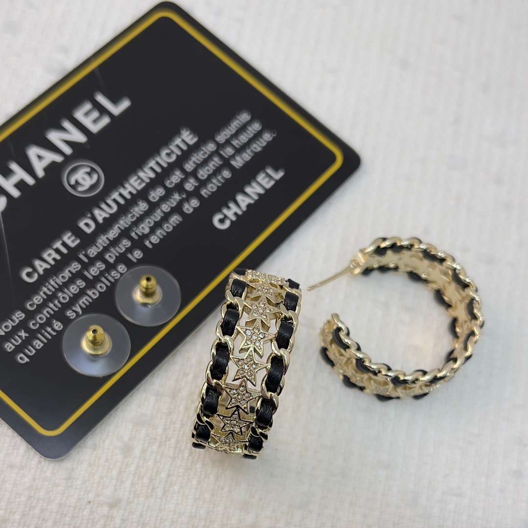Ch**el Star Earrings Gold For Women