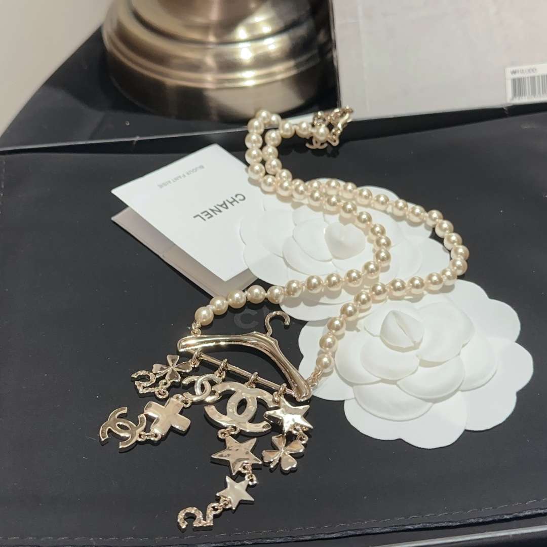 Ch**el Star Necklaces Gold For Women