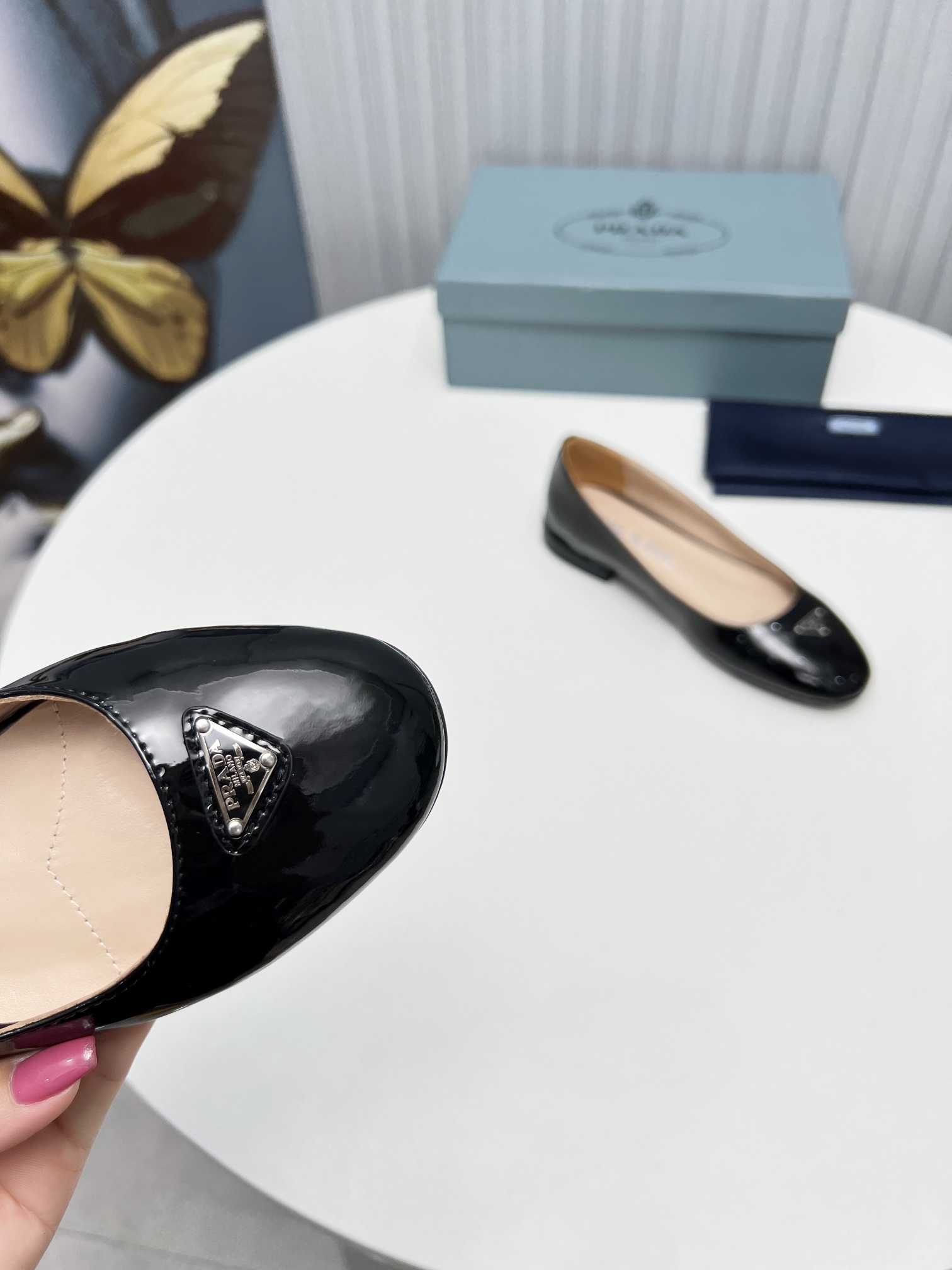 Pra*a Patent Ballerinas Black For Women 1F200N_069_F0002_F_015