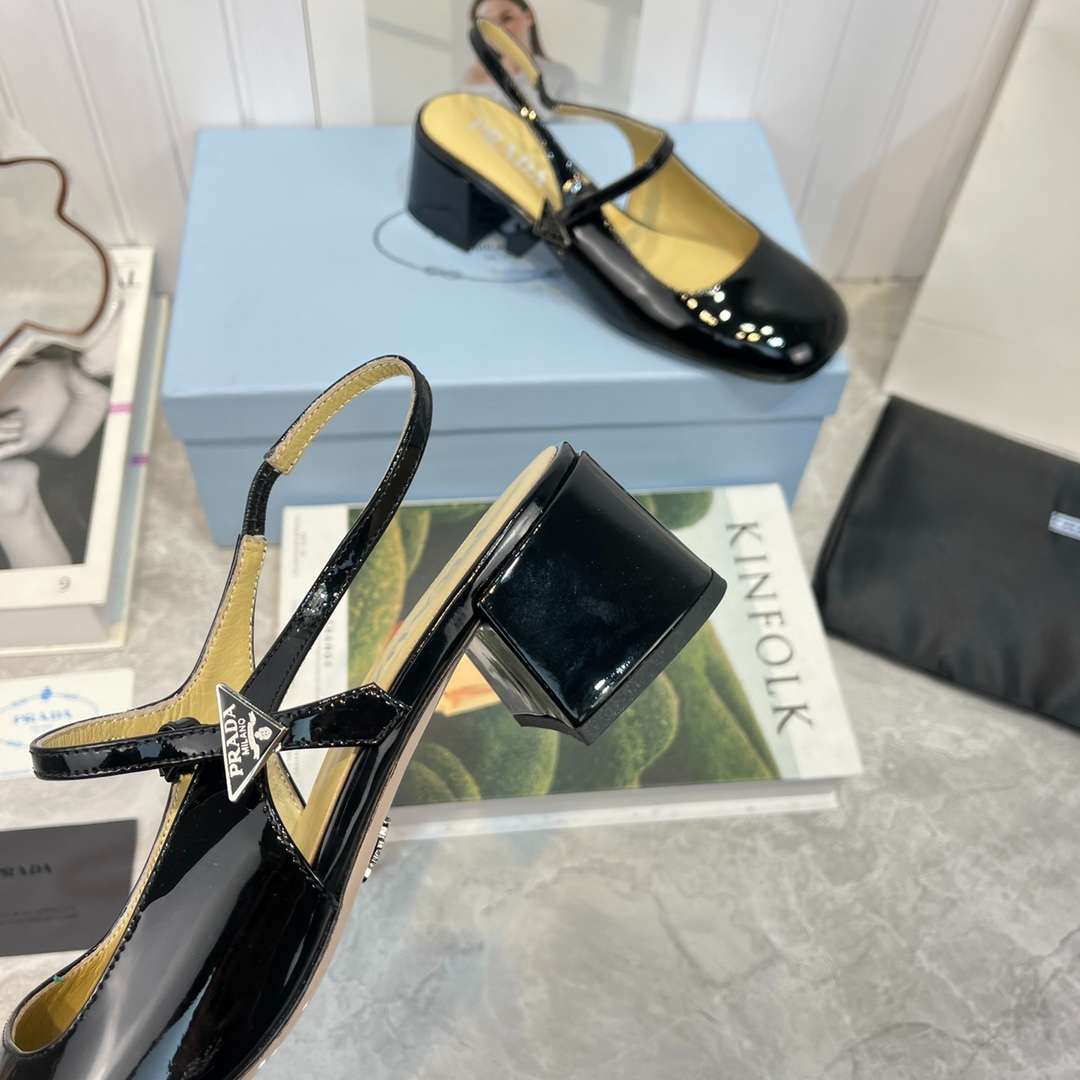 Pra*a Slingback Exull Pumps Black For Women