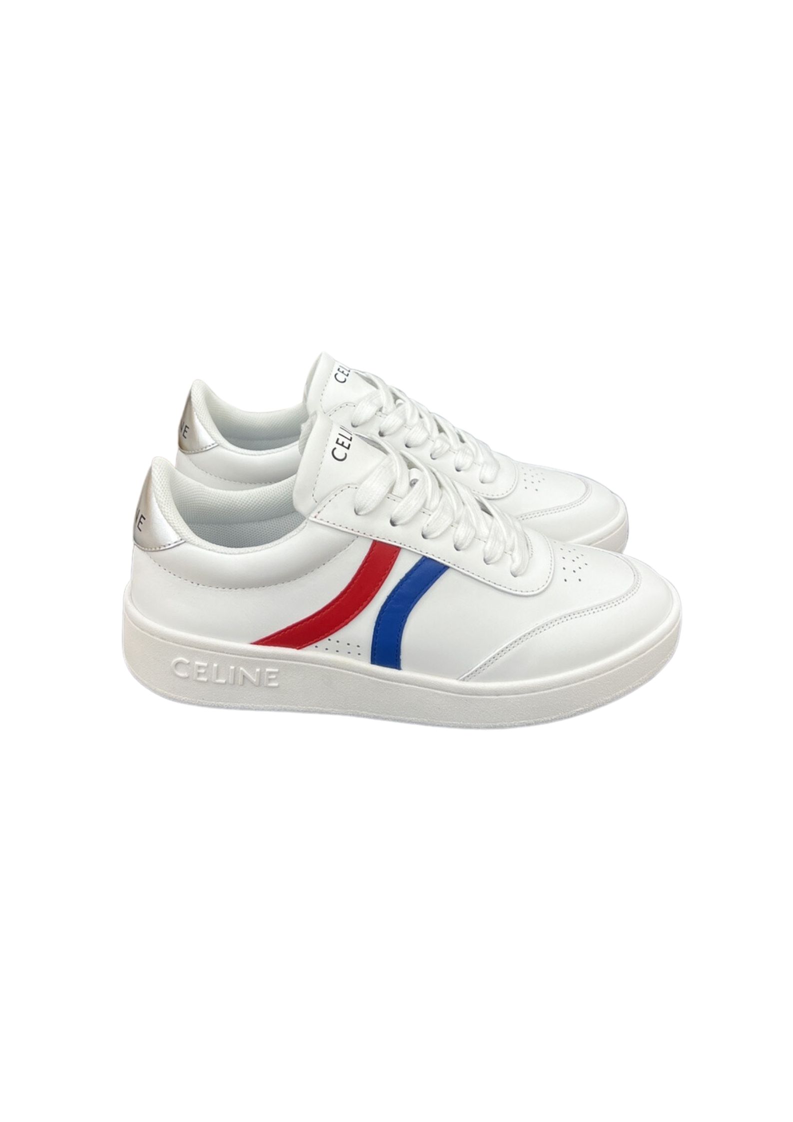 Ce1i*e Tennis Sneakers And Laminated White For Women 352133796C.01UT