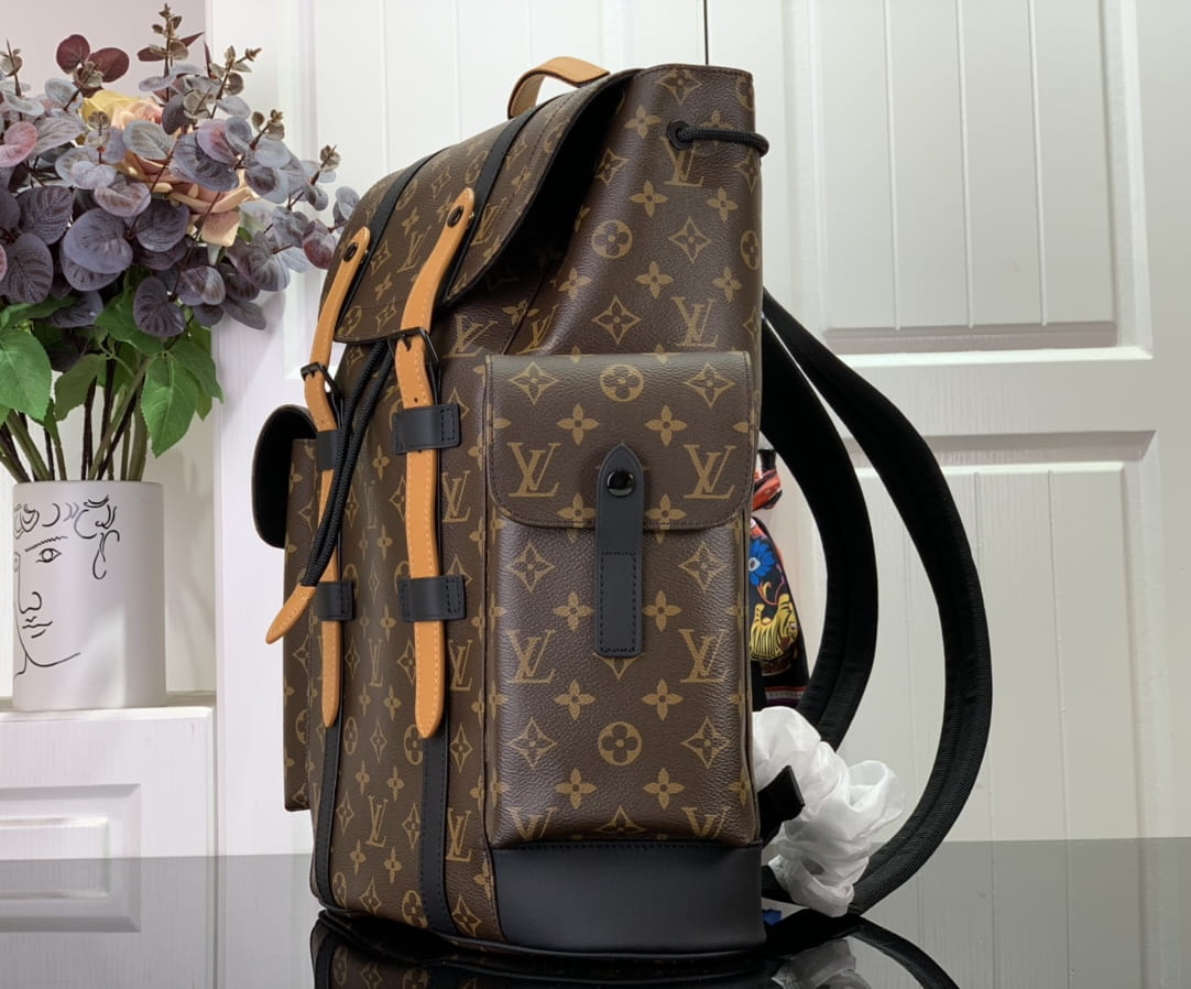L0vis Vvtt0n Christopher MM Backpack Black/Blue/Brown For Men 44cm/ 17.3 in M21936