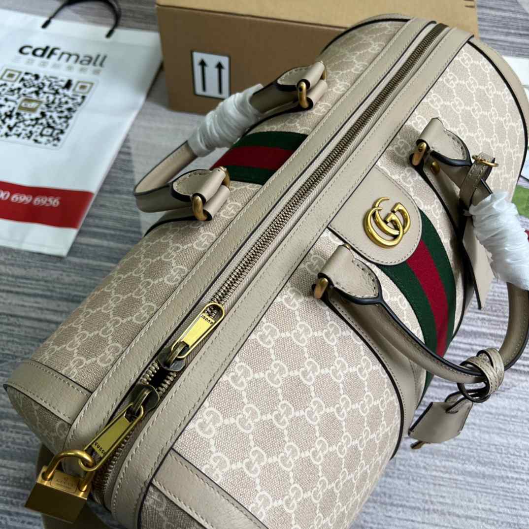 Gvc*1 Savoy Small Duffle Bag Beige/Grey 17.3 in/43 cm 724642 UULDT 9684