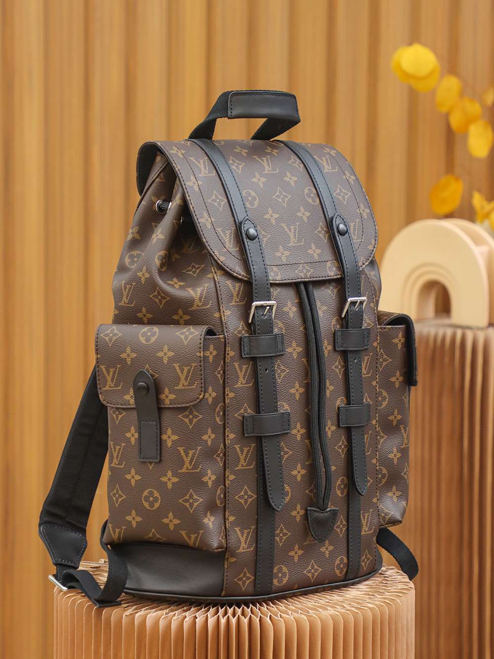 L0vis Vvtt0n Christopher MM Backpack Brown For Men 44cm / 17.3in M43735