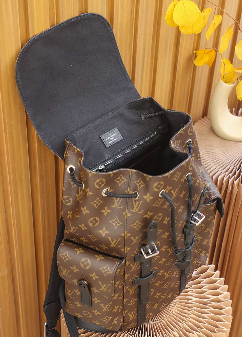 L0vis Vvtt0n Christopher MM Backpack Brown For Men 44cm / 17.3in M43735