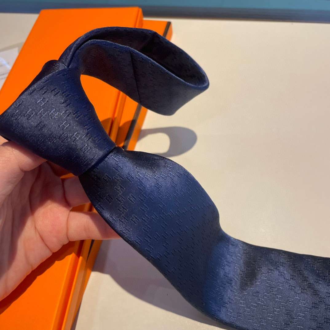 H**me5 Faconnee H Tie Navy Blue For Men