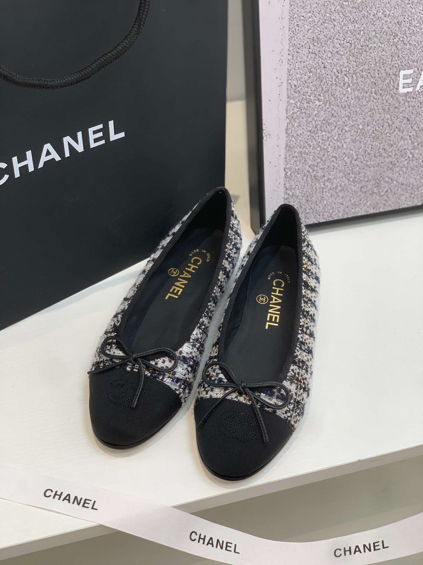 Ch**el Ballet Flats White For Women