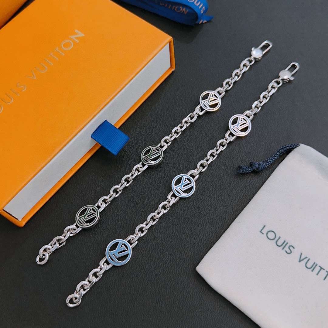 L0vis Vvtt0n Rock Punk Bracelet Silver For Women