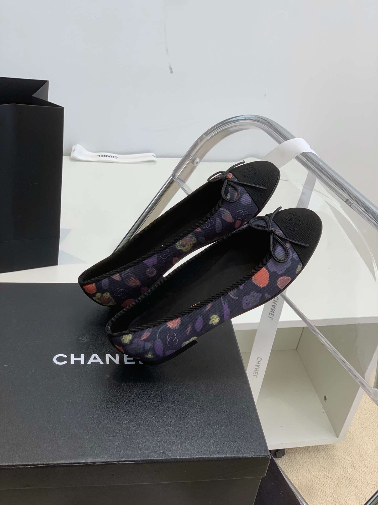 Ch**el Ballet Flats Purple For Women