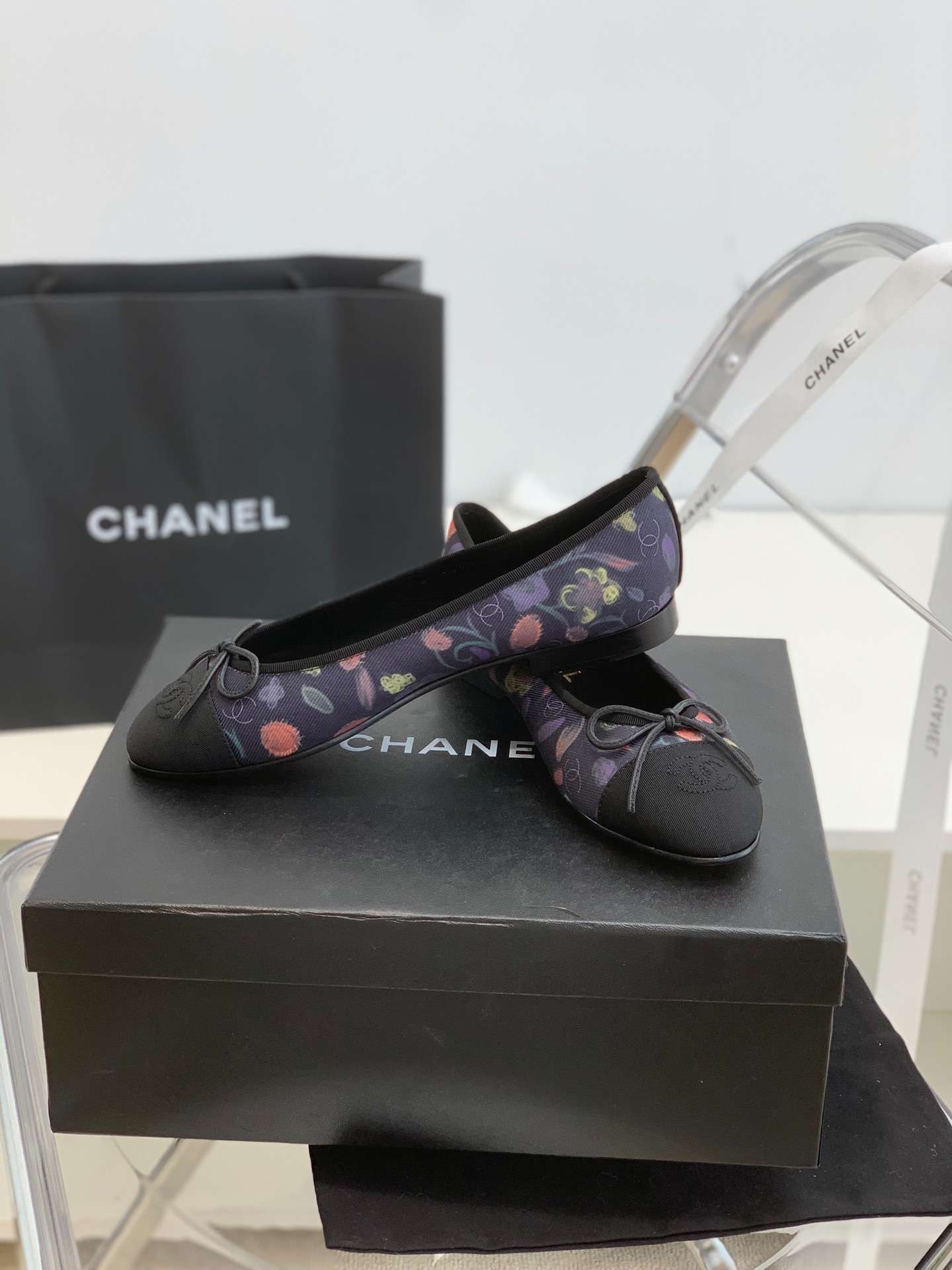 Ch**el Ballet Flats Purple For Women