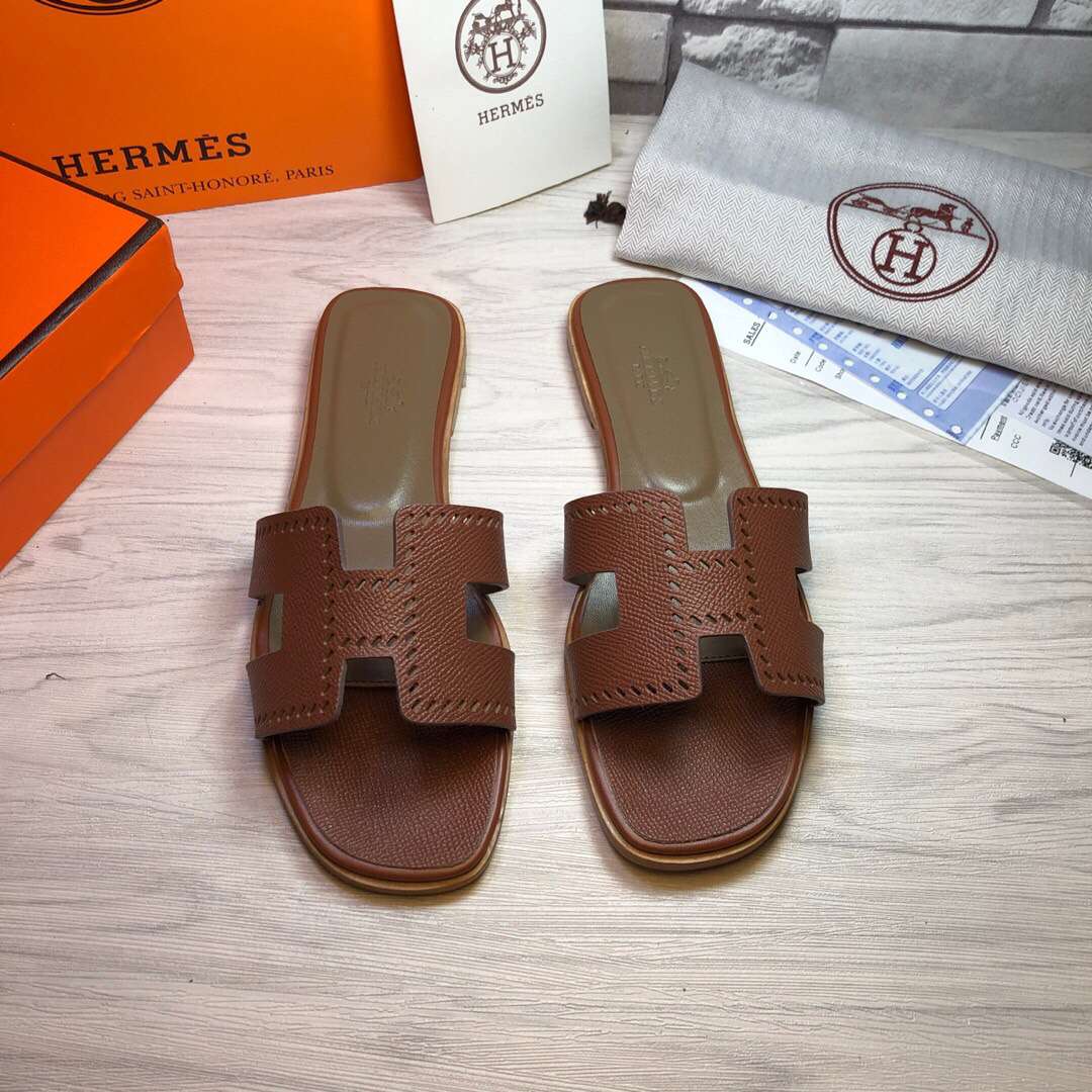 H**me5 Oran Sandal Dark Brown For Women