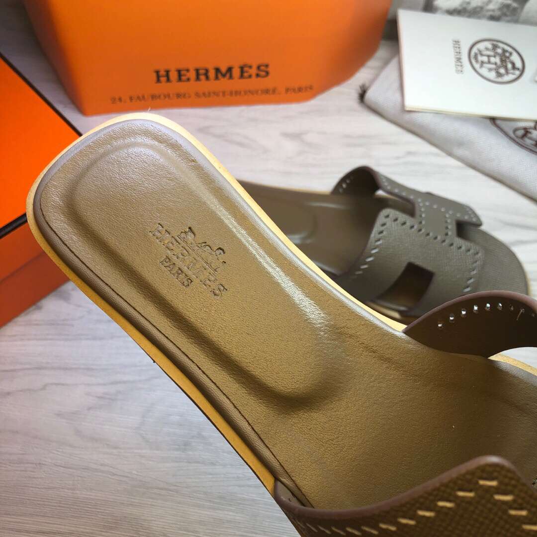 H**me5 Oran Sandal Green Khaki For Women