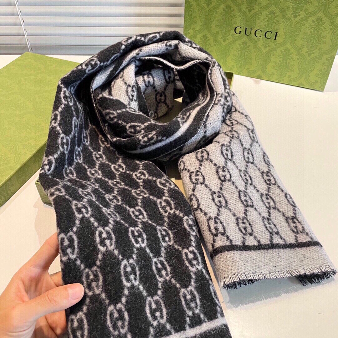 Gvc*1 Double Sided Scarf Black For Women