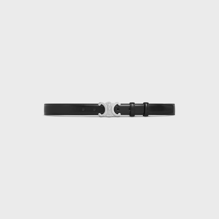Ce1i*e Medium Triomphe Belt Black For Women- 45AK93A01.38SI