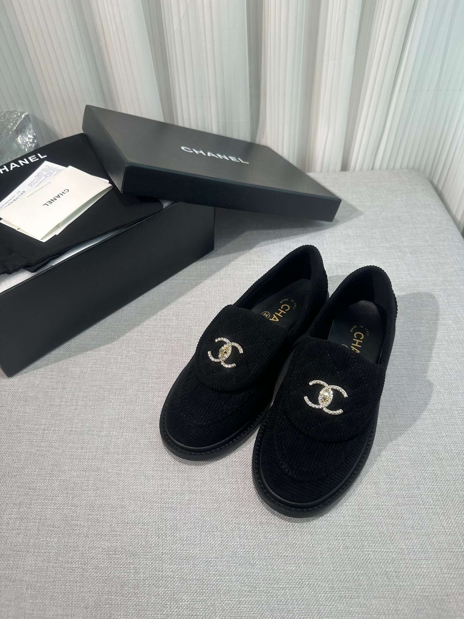 Ch**el Moccasins Black For Women