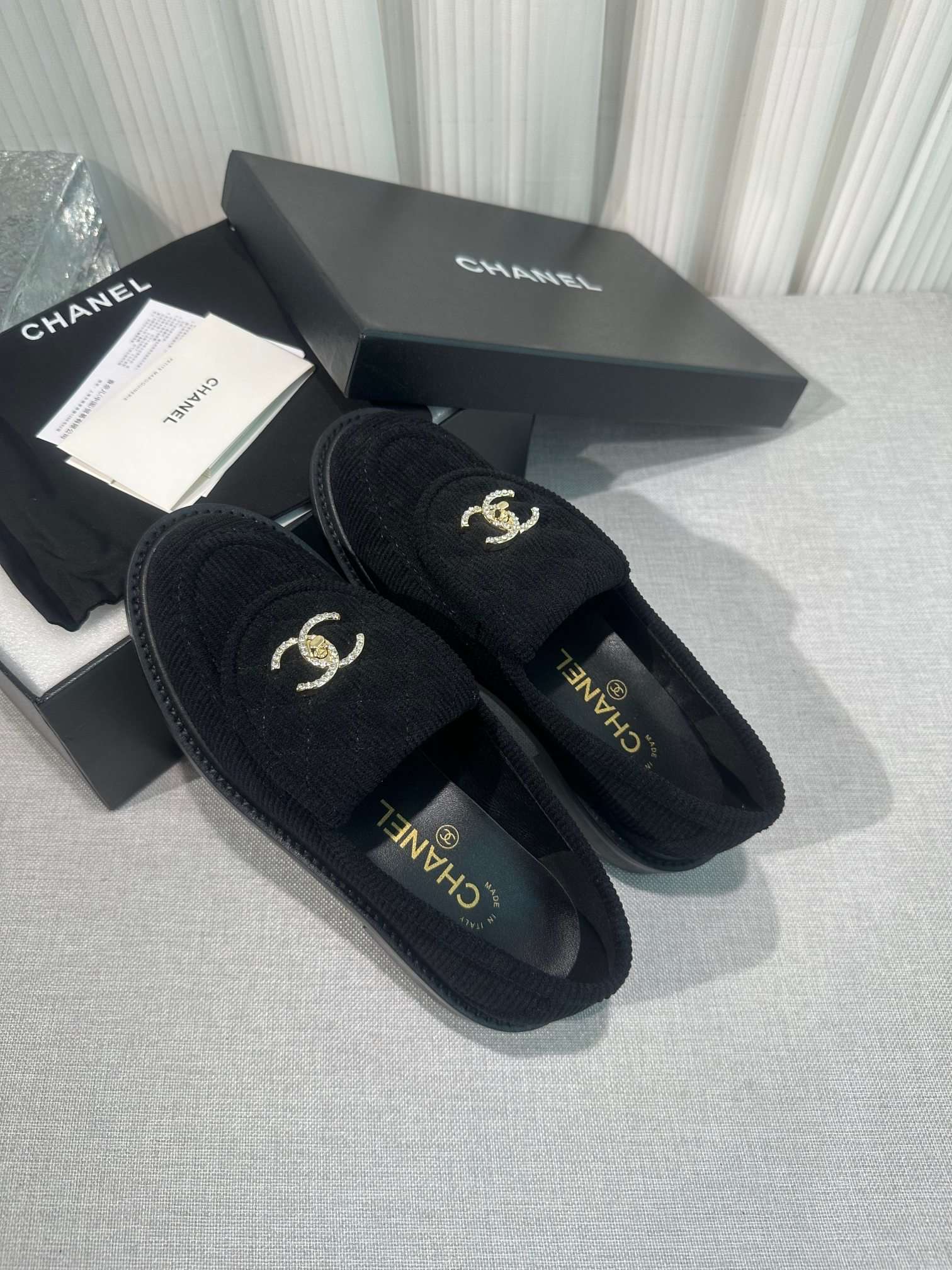 Ch**el Moccasins Black For Women