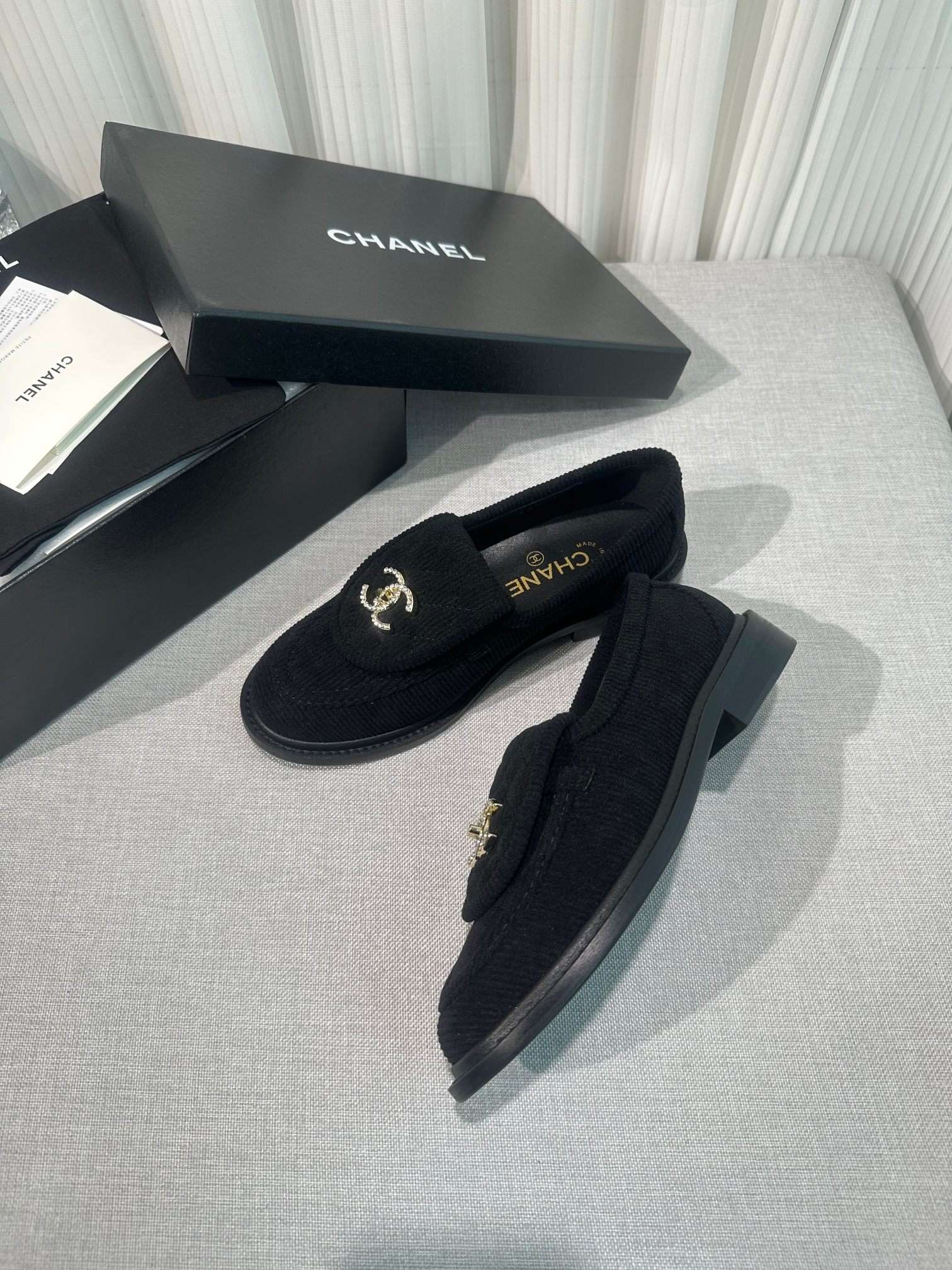 Ch**el Moccasins Black For Women