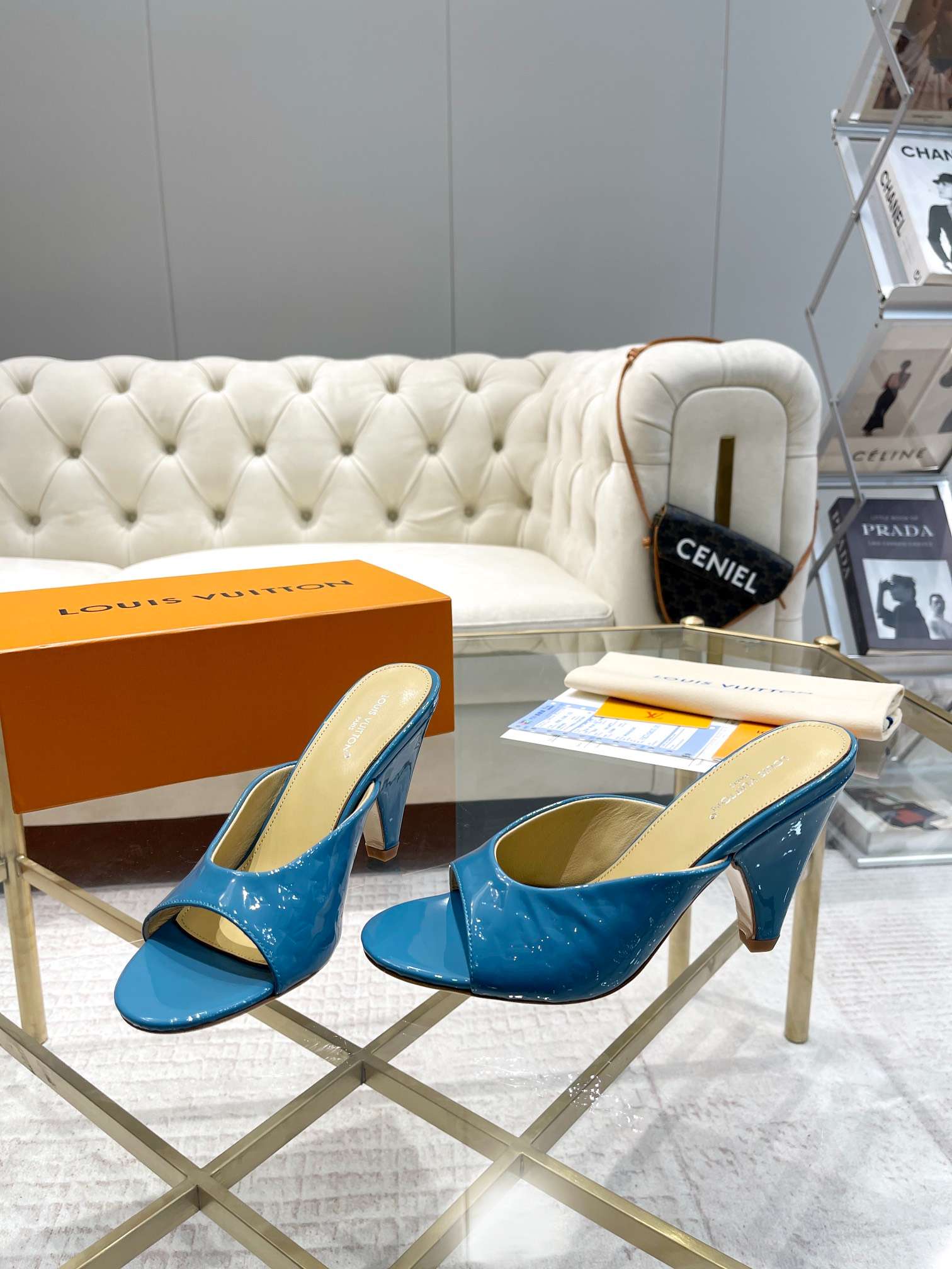 L0vis Vvtt0n S*per Mule Blue For Women