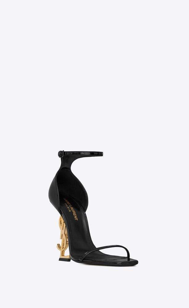 Opyum Sandals In Patent For Women Black 4.3in/11cm 5576620NPKK1000