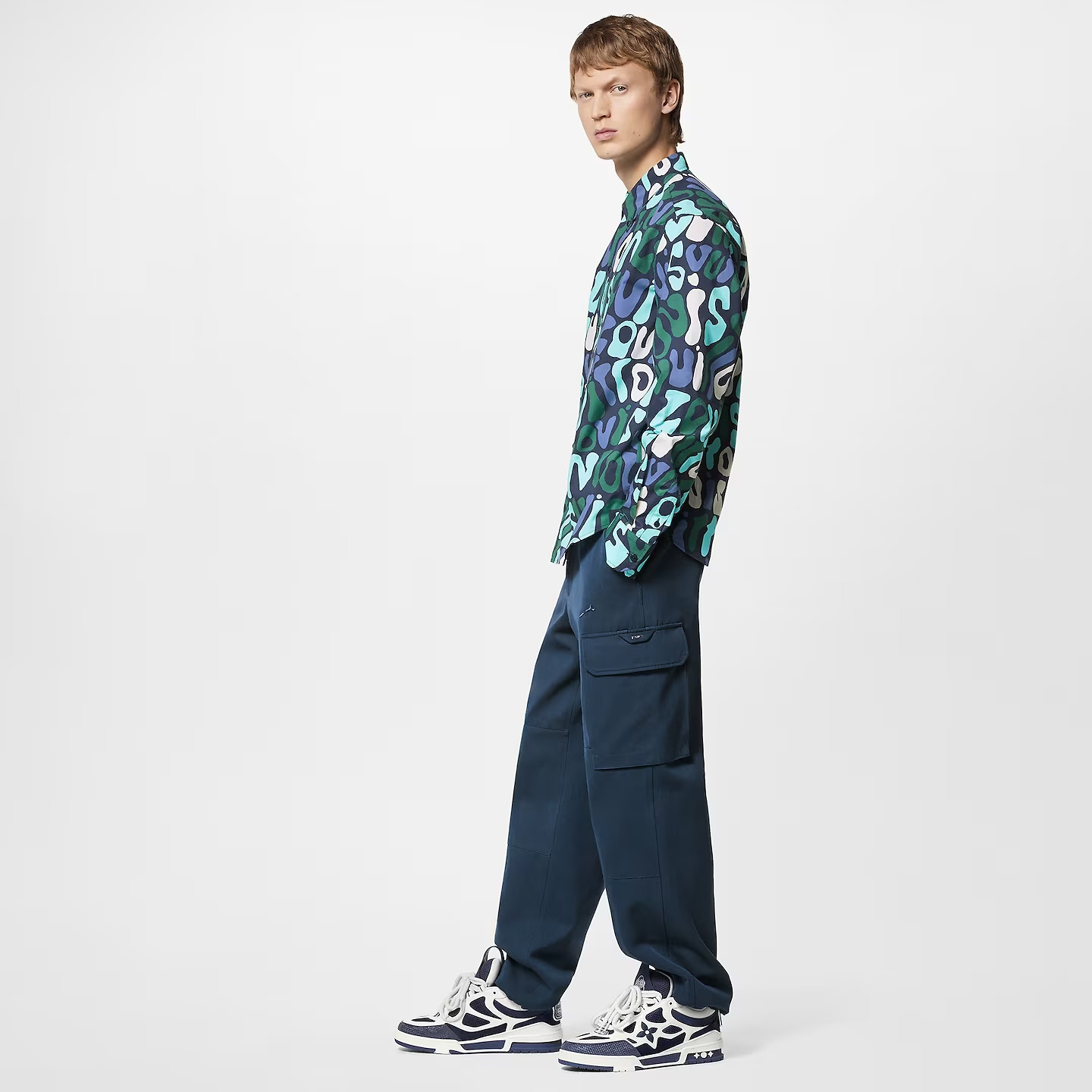 LV Skate Sneaker Marine For Men – 1AARRK