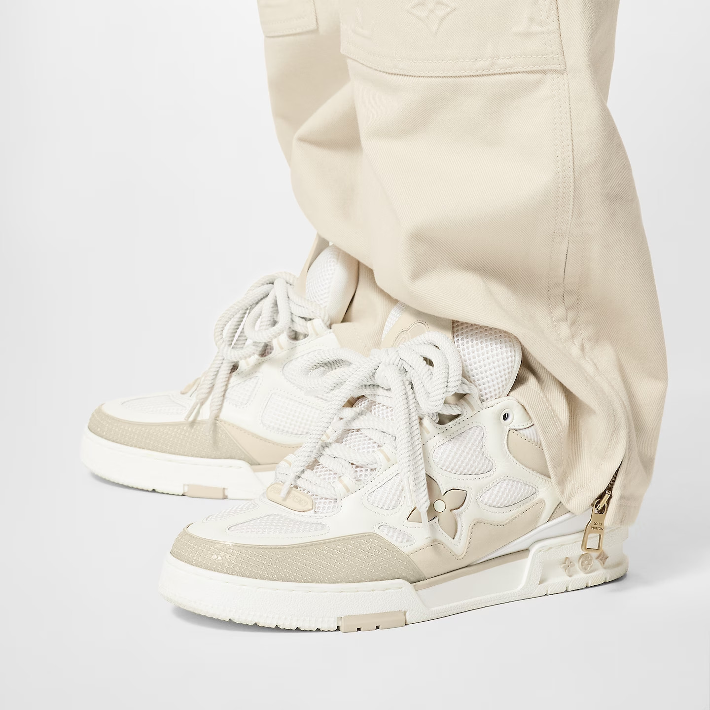 LV Skate Sneaker Beige For Men – 1AARQG