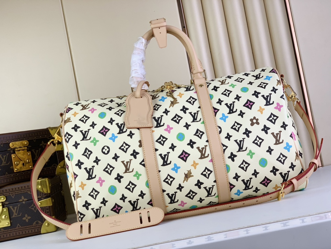 L0vis Vvtt0n Keepall Bandouliere 50 White 50cm / 19.7in