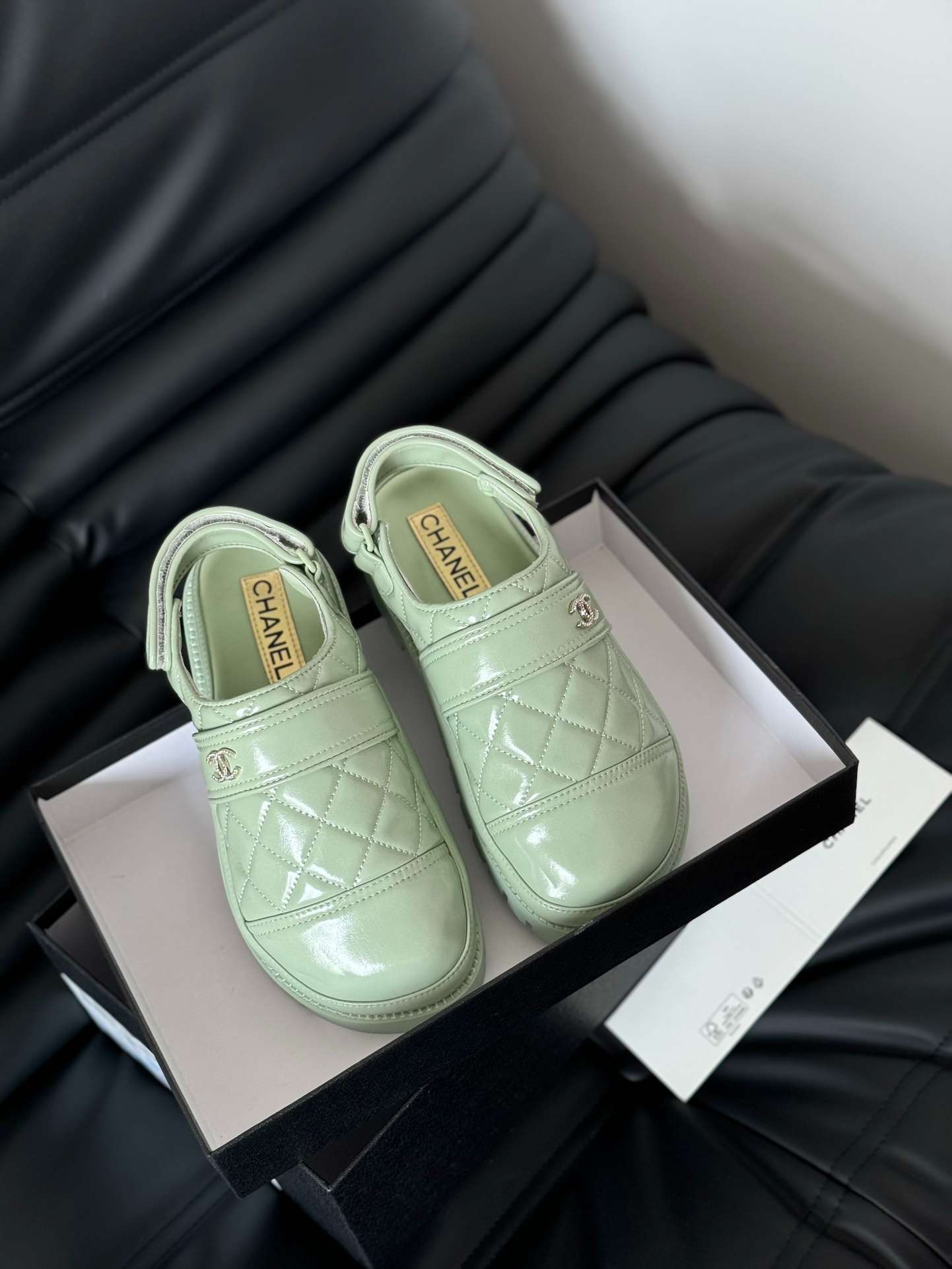 Ch**el Velcro Sandal Green For Women