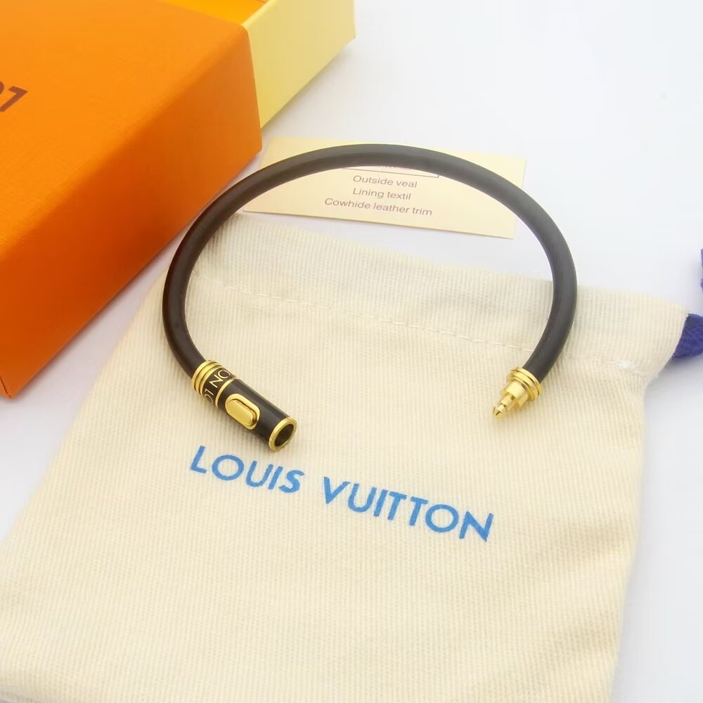 L0vis Vvtt0n Rope Bracelet Black For Men