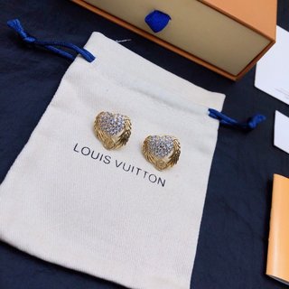 L0vis Vvtt0n D1am0nd Stud Earrings Gold For Women