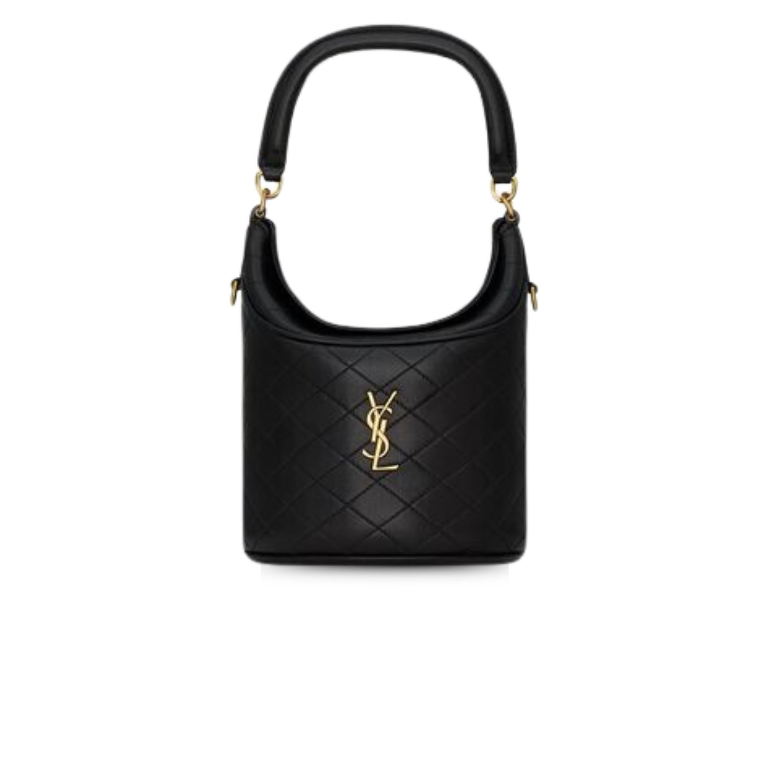 Sa1nt Lau*nt Gaby Bucket Bag Black For Women 7.5 Inches/ 19 Cm 7639611EL071000