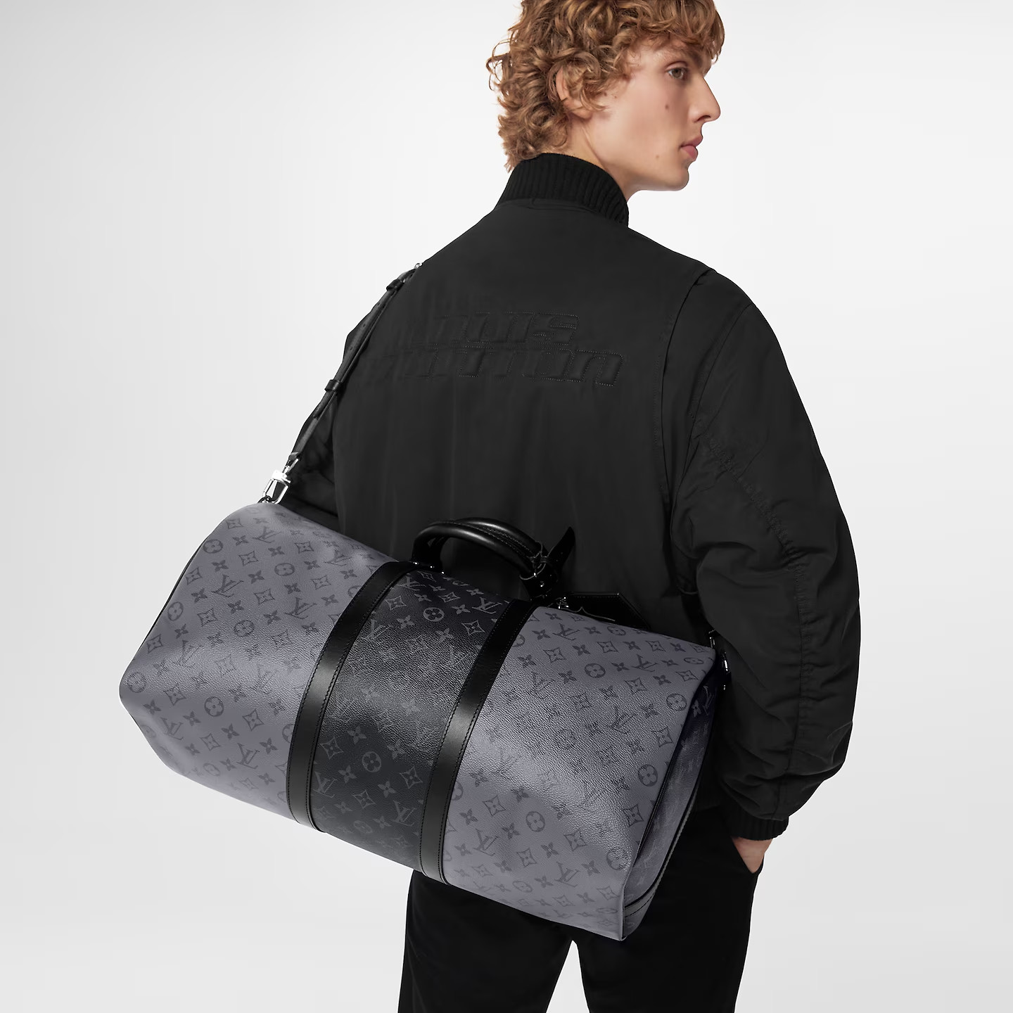 L0vis Vvtt0n Keepall Bandoulière 50 Bag Grey 19,7in/50cm M45392